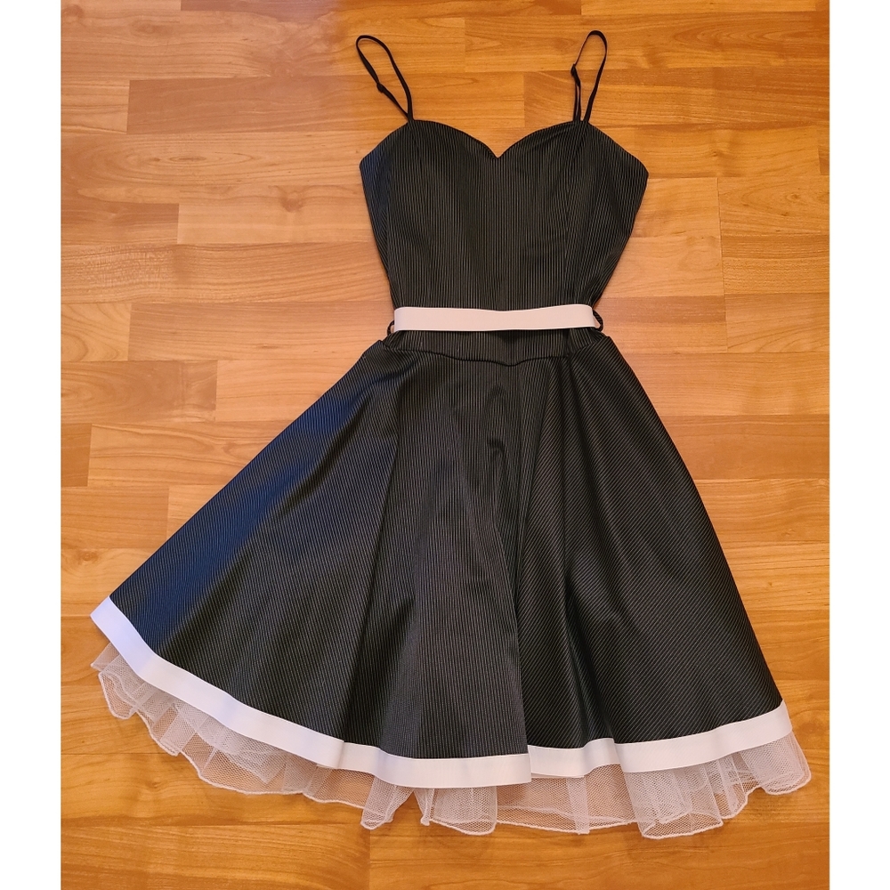Black and White Stripped Dress
